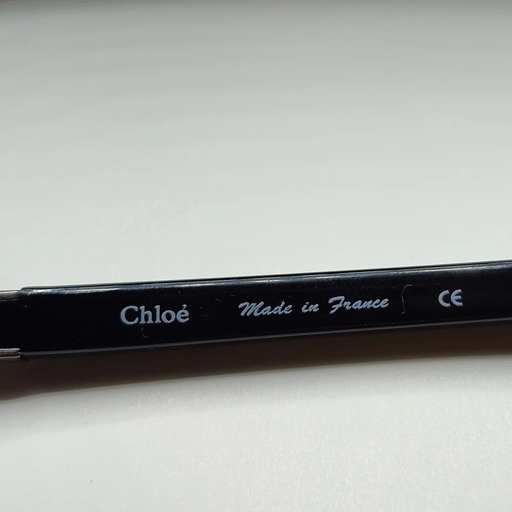 Chloé CL 2119 C01 Black Oversized Sunglasses Made in France Designer Luxe